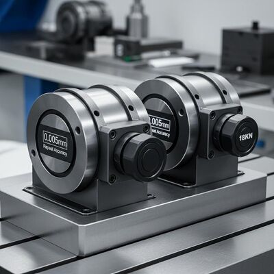 Укрепление оси из отвержденной стали с силой блокировки 18KN и точностью повторения 0,005 мм для станковой обработки